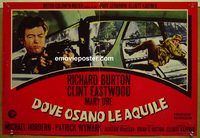 v777 WHERE EAGLES DARE Italian photobusta movie poster '68 Eastwood