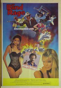 v802 BLIND RAGE Pakistani movie poster '78 Fred Williamson