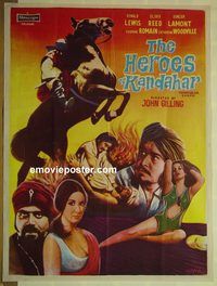v807 BRIGAND OF KANDAHAR Pakistani movie poster '65 Ronald Lewis