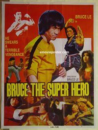 v808 BRUCE THE SUPER HERO Pakistani movie poster '79 Bruce Le