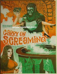 v812 CARRY ON SCREAMING Pakistani movie poster '66 English sex!