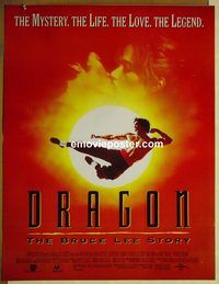 v840 DRAGON THE BRUCE LEE STORY Pakistani movie poster '93 Scott Lee