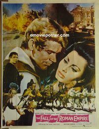 v846 FALL OF THE ROMAN EMPIRE Pakistani movie poster '64 Sophia Loren