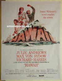 v869 HAWAII Pakistani movie poster '66 Julie Andrews, Sydow