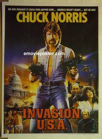 v888 INVASION USA Pakistani movie poster '85 Chuck Norris