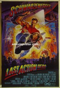 v907 LAST ACTION HERO Pakistani movie poster '93 Schwarzenegger
