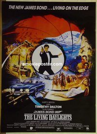 v911 LIVING DAYLIGHTS Pakistani movie poster '86 Tim Dalton as Bond