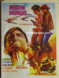 v926 MISSION BATANGAS Pakistani movie poster '68 Weaver, Miles
