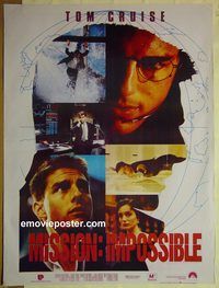 v927 MISSION IMPOSSIBLE Pakistani movie poster '96 Tom Cruise