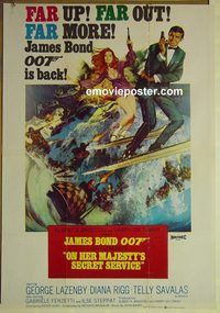 v936 ON HER MAJESTY'S SECRET SERVICE Pakistani movie poster '70 Bond