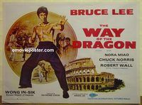 v953 RETURN OF THE DRAGON style C Pakistani movie poster '74 Bruce Lee