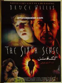 v971 SIXTH SENSE Pakistani movie poster '99 Shyamalan, Bruce Willis