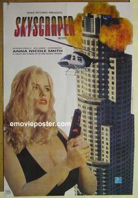 v972 SKYSCRAPER Pakistani movie poster '97 Anna Nicole Smith!