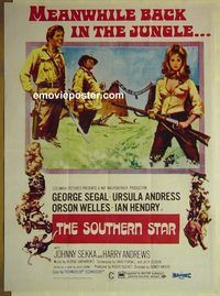 v975 SOUTHERN STAR Pakistani movie poster '69 Ursula Andress