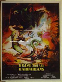 v980 SWORD & THE SORCERER Pakistani movie poster '82 cool art!