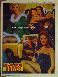 v983 TAXI GIRL Pakistani movie poster '77 Edwige Fenech, Aldo Maccione