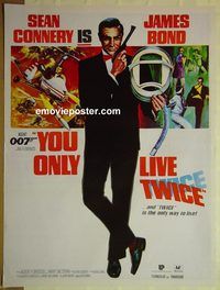 w007 YOU ONLY LIVE TWICE Pakistani movie poster '67 Connery IS Bond