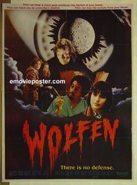 w004 WOLFEN Pakistani movie poster '81 Hines, Finney, Olmos