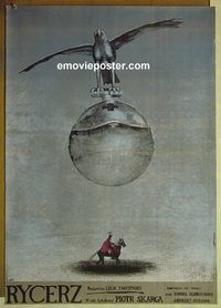 v360 KNIGHT Polish movie poster '80 A. Pagowski artwork!