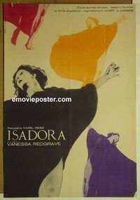 v372 LOVES OF ISADORA Polish movie poster '69 Eryk Lipinski artwork!