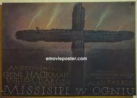 v384 MISSISSIPPI BURNING Polish movie poster '88 Walkuski artwork!