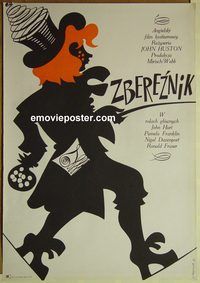 v429 SINFUL DAVEY Polish movie poster '69 J. Trevtler artwork!