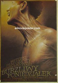 v438 STORMY MONDAY Polish movie poster '88 cool Walkuski artwork!