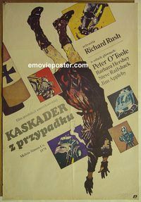 v439 STUNT MAN Polish movie poster '80 Peter O'Toole, Railsback