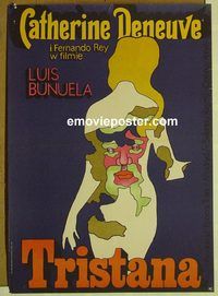 v456 TRISTANA Polish movie poster '70 Luis Buneul, Bikowski artwork!