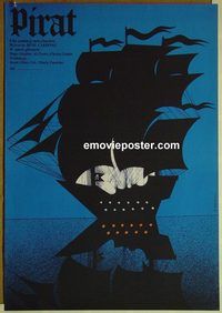 v417 ROBINSON CRUSOE & THE TIGER Polish movie poster '72 A. Wasilewski
