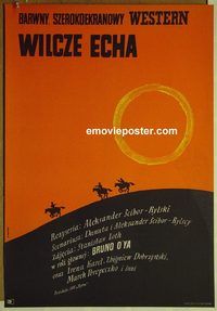 v467 WOLVES' ECHOES Polish movie poster '68 M. Stackverski artwork!
