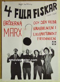 v482 DUCK SOUP Swedish 24x33 R70 Marx Brothers, Groucho