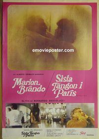 v499 LAST TANGO IN PARIS Swedish 29x39 R81 Marlon Brando
