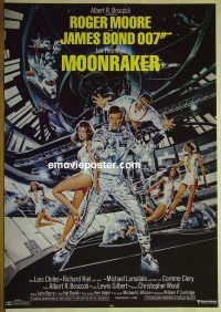 v504 MOONRAKER Swedish movie poster '79 Roger Moore as James Bond