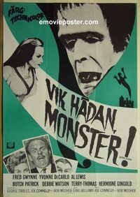 v506 MUNSTER GO HOME Swedish movie poster '66 Gwynne, De Carlo