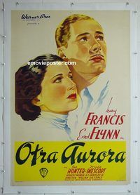 y192 ANOTHER DAWN linen Argentinean movie poster '37 Francis, Flynn