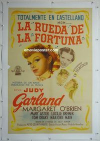 y209 MEET ME IN ST LOUIS linen Argentinean movie poster '44 Garland