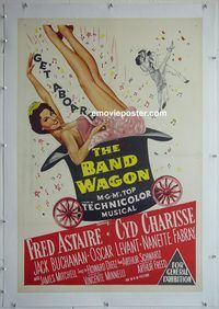 y056 BAND WAGON linen Australian one-sheet movie poster '53 sexy Cyd Charisse!