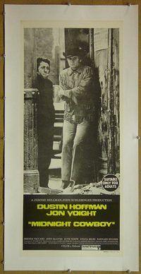 y088 MIDNIGHT COWBOY linen Australian daybill movie poster '69 Hoffman, Voight