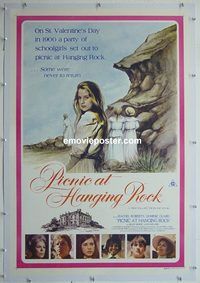 y057 PICNIC AT HANGING ROCK linen Australian one-sheet movie poster '79 Peter Weir