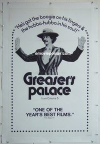 y360 GREASER'S PALACE linen one-sheet movie poster '72 Robert Downy Sr