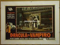y278 HORROR OF DRACULA linen Italian photobusta movie poster '58 Hammer