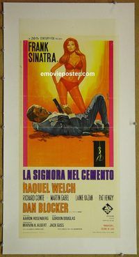 y264 LADY IN CEMENT linen Italian locandina movie poster '68 Sinatra