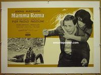 y280 MAMMA ROMA linen Italian photobusta movie poster '62 Pasolini