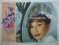 y283 MY FAIR LADY linen Italian photobusta movie poster '64 Hepburn