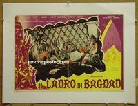 y254 THIEF OF BAGDAD linen Italian 13x19 movie poster '40 Veidt, Sabu