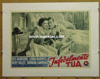 y288 UNFAITHFULLY YOURS linen Italian photobusta movie poster '48
