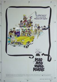 y399 MAD MAD MOVIEMAKERS linen one-sheet movie poster '74 PG pornography!