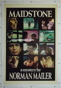 y400 MAIDSTONE linen one-sheet movie poster '69 rare Norman Mailer!