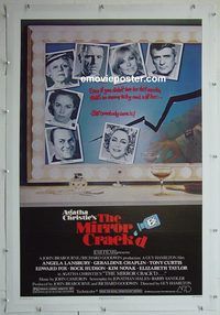 y408 MIRROR CRACK'D linen one-sheet movie poster '81 Agatha Christie